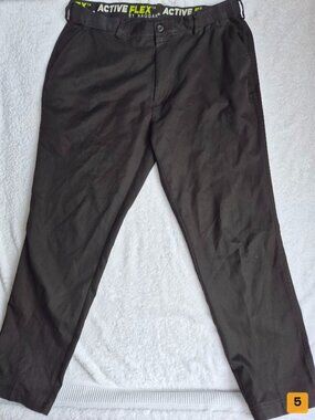 Haggar Active Flex Pants Size L/G Black